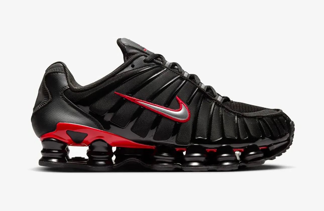 Shox TL - Preto Vermelho Universitário