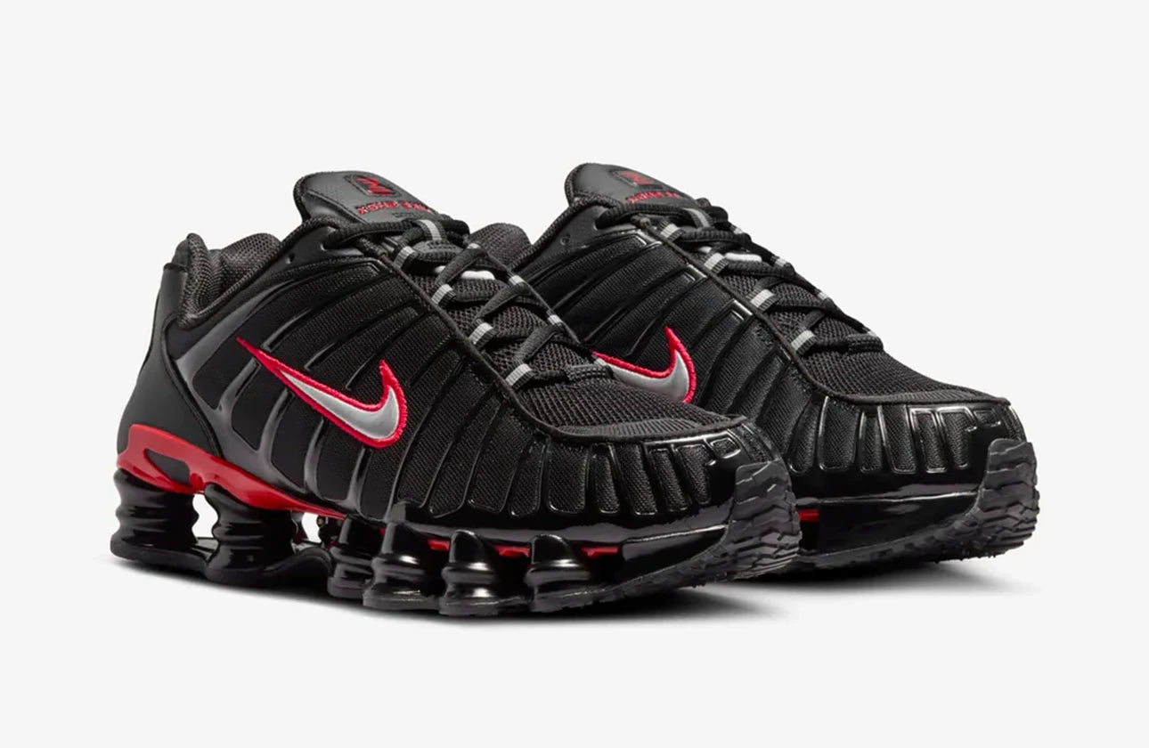 Shox TL - Preto Vermelho Universitário
