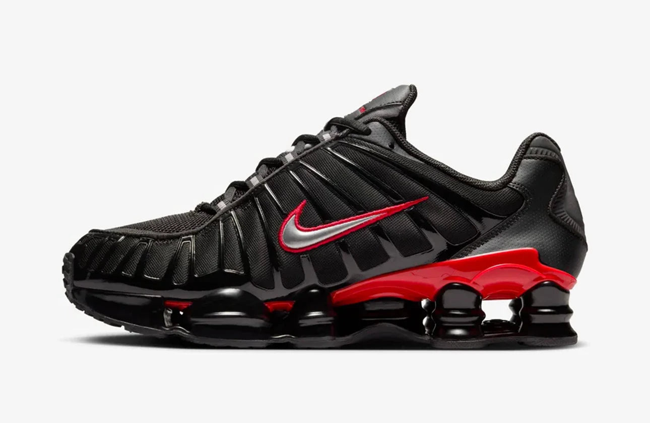 Shox TL - Preto Vermelho Universitário