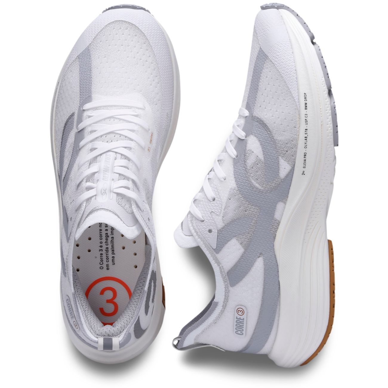 Tênis Corre 3 Preto – Branco Clean