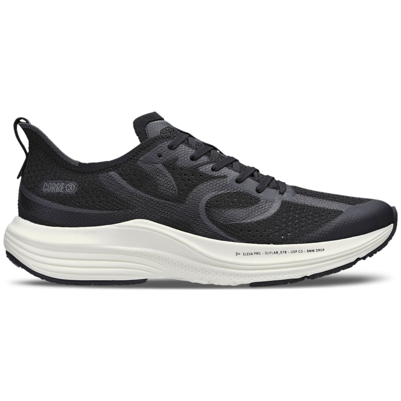 Tênis Corre 3 Preto e – Branco Clean