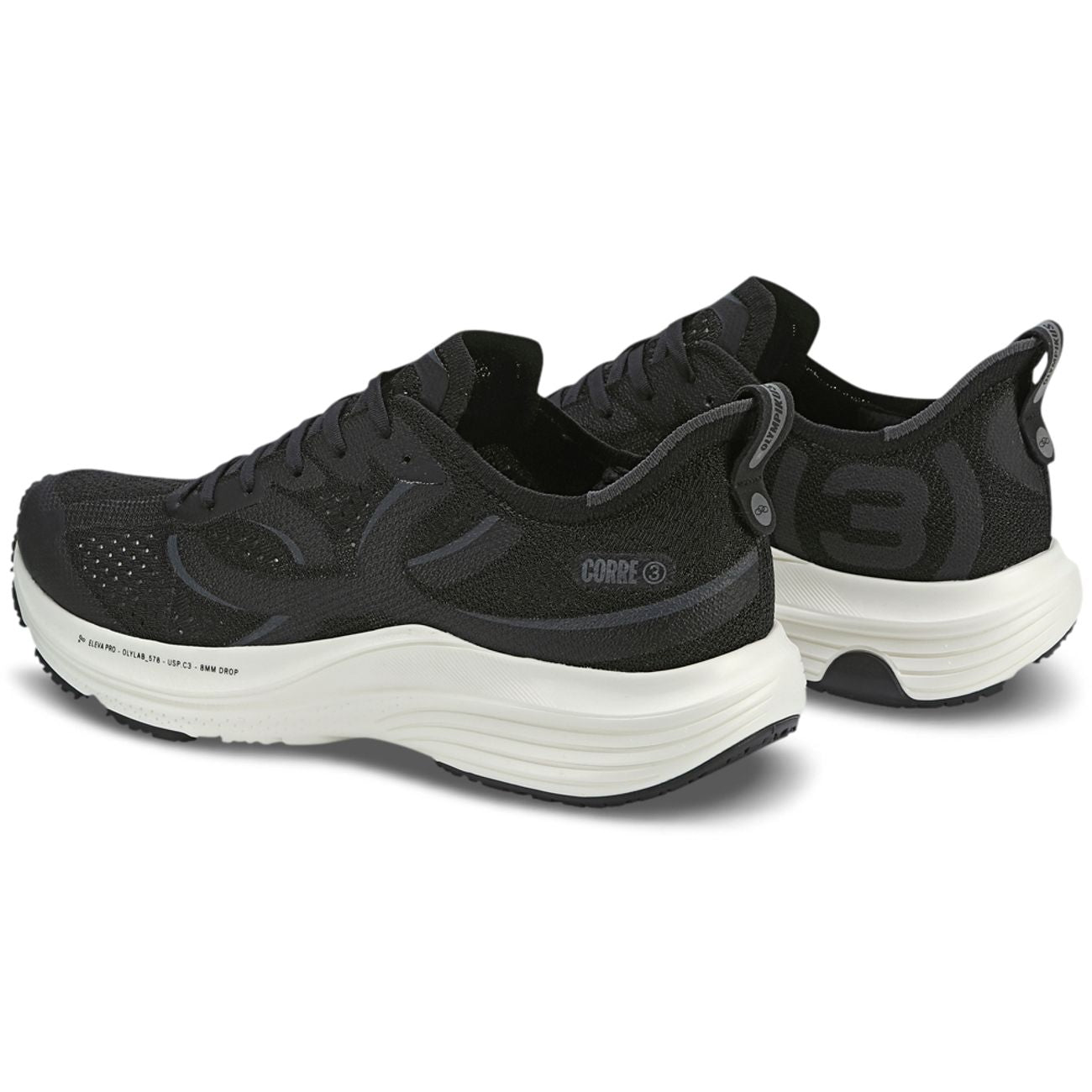 Tênis Corre 3 Preto e – Branco Clean