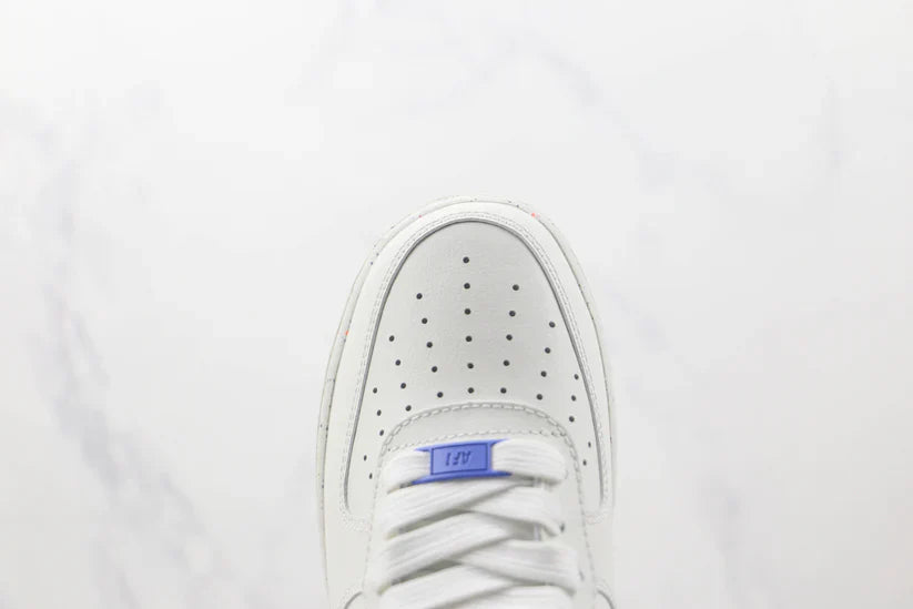 Nike Air Force 1 82 Double Swoosh White Médium – Blue Confortável