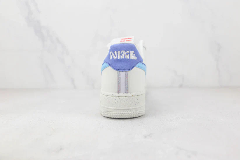 Nike Air Force 1 82 Double Swoosh White Médium – Blue Confortável
