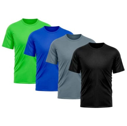 Kit 4 Camiseta Masculina Dry Proteção Solar UV Básica Lisa Treino Academia Camisa – Camisetas Clássico