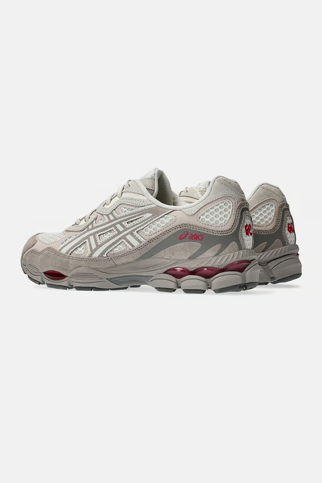 GEL-NYC - Unissex - Cinza com – Vermelho Vibrante