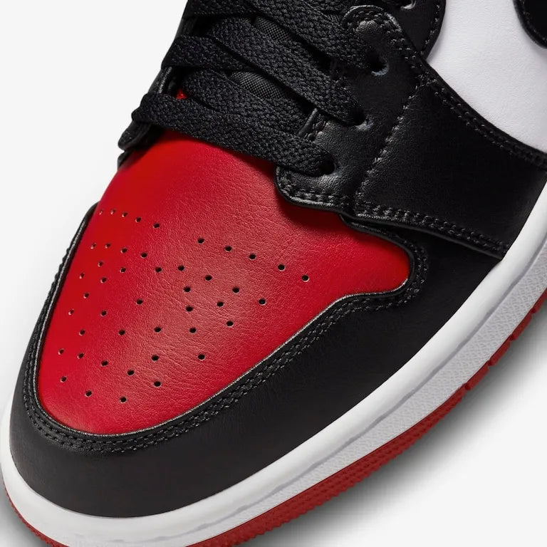 Air Jordan 1 Low Bred Toe 2.0 – Confortável