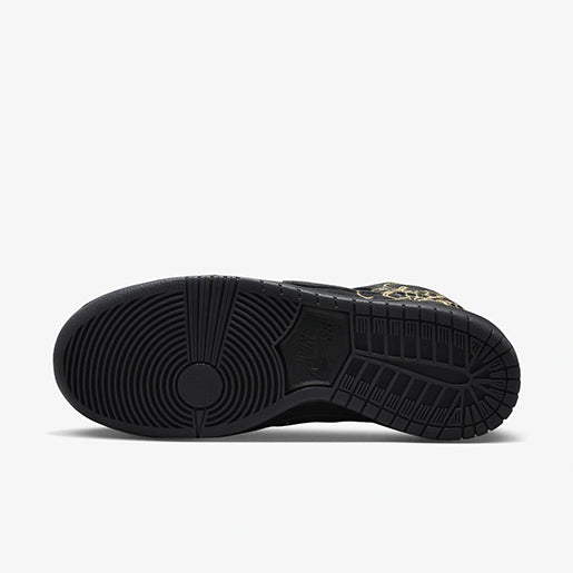 SB Dunk High FAUST Black – Gold Premium