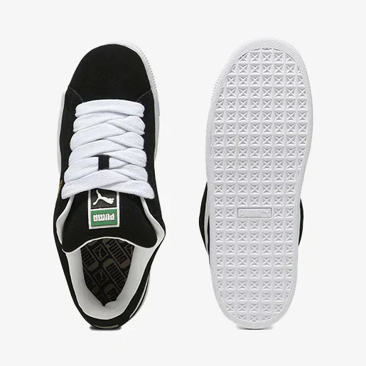 Suede XL Black – White Elegante