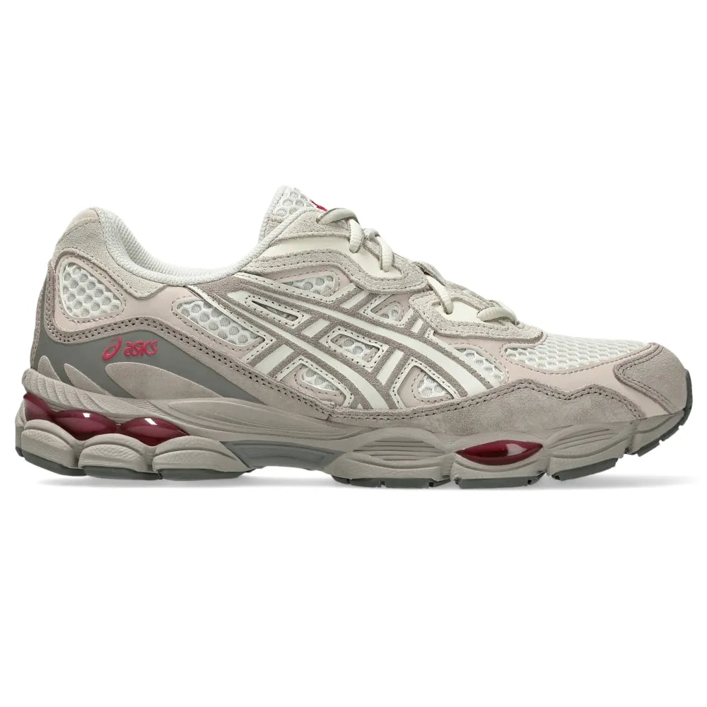 GEL-NYC - Unissex - Cinza com – Vermelho Vibrante