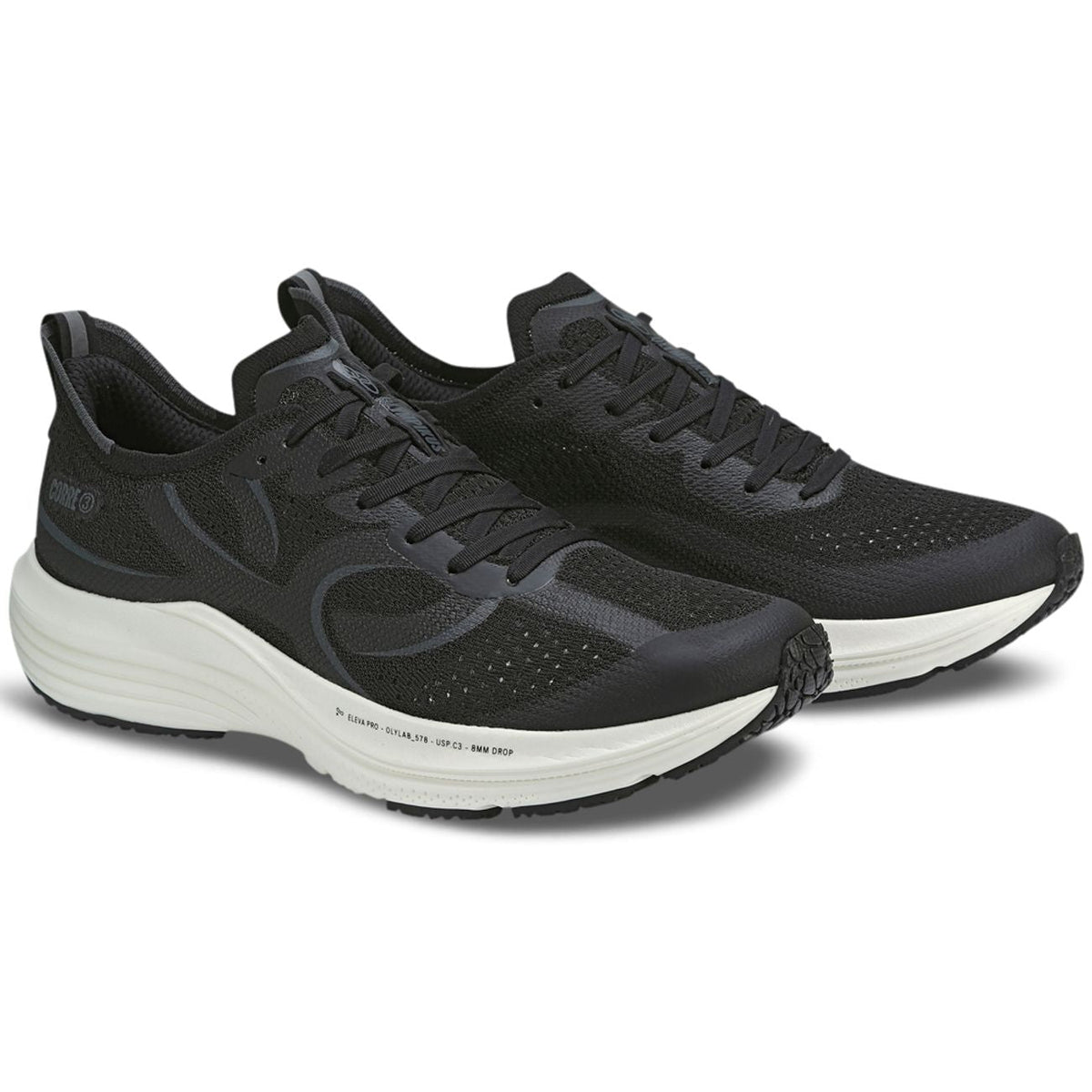 Tênis Corre 3 Preto e – Branco Clean