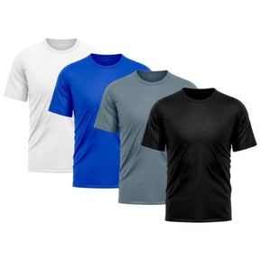 Kit 4 Camiseta Masculina Dry Proteção Solar UV Básica Lisa Treino Academia Camisa – Camisetas Clássico