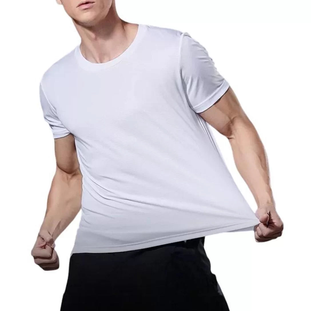 Kit Shorts Bermuda + Camiseta Fitness Corrida MASCULINA ALGODÃO 303 - +Cinza – Preto Black