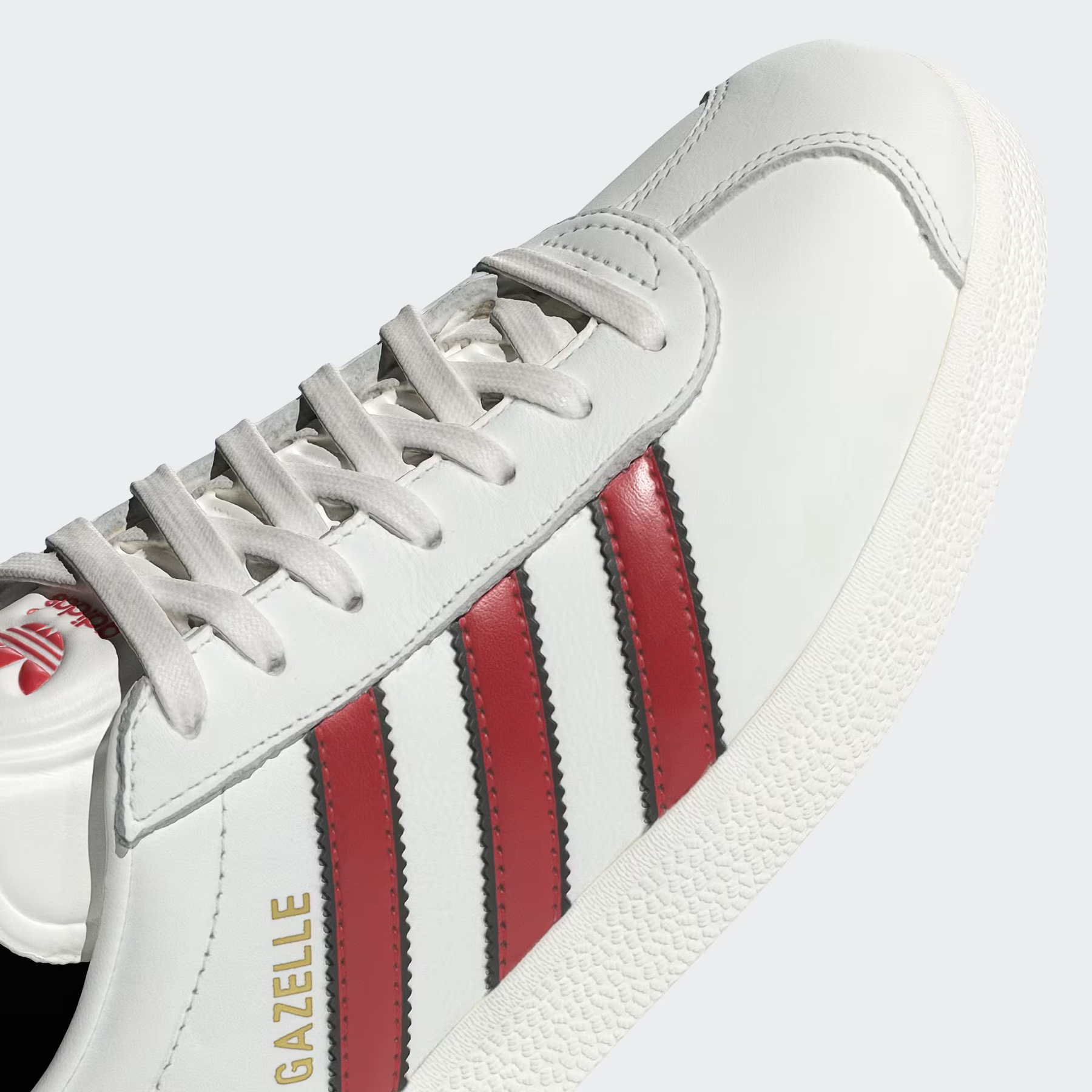 Gazelle Indoor Branco com – Vermelho Vibrante