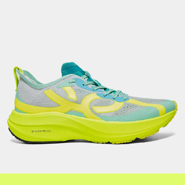 Tênis Corre 4 Cinza + – Amarelo Ensolarado