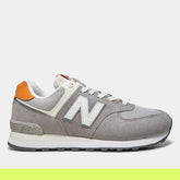Tênis 574 V2 - +Laranja – Cinza Moderno