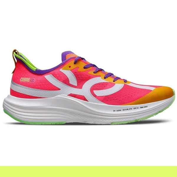 Tênis Corre 3 Pink + – Amarelo Ensolarado