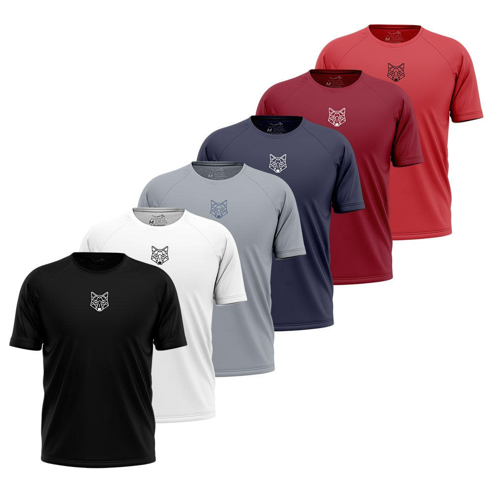 KIT 6 CAMISETAS LOBO – GEOMÉTRICO Clássico