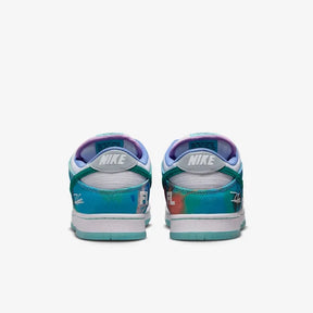 Futura Laboratories x SB Dunk Low White and Geode – Teal Elegante